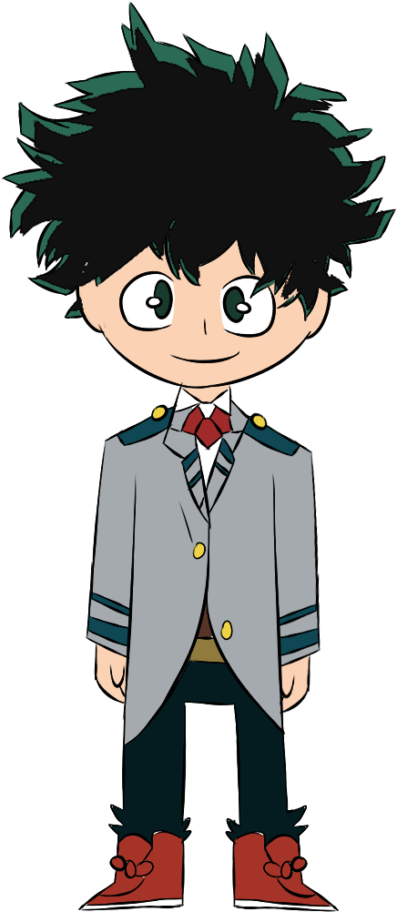 Me Deku From My Hero Acadamia And Mac From Fosters - Cartoon (546x1080)