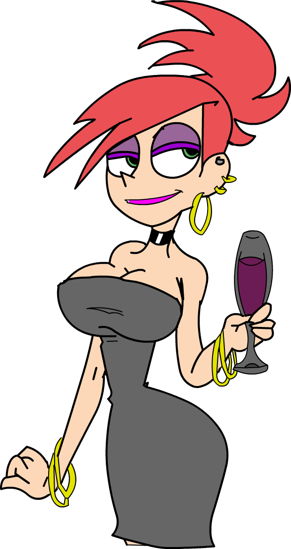 Frankie's Little Black Dress By Crashfreak - Fosters Home For Imaginary Friends Frankie Sexy (586x1105)