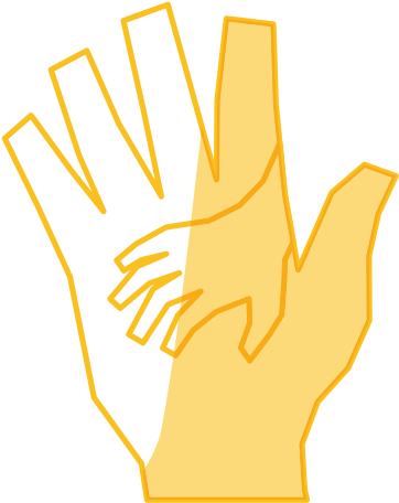 Outstretched Hand Symbol Illustration - Illustration (550x550)