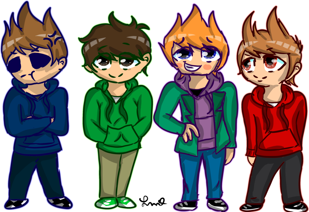 Me And Friends As Eddsworld Characters By Kawaiicuteslayer - Eddsworld Characters (1095x730)