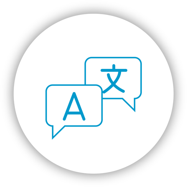 Translation Letter A And Chinese Circle - Vector Marketing (1000x1000)