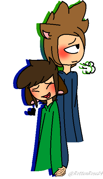 Emmet And Tanner [mini Eddsworld] [gift] By Rottenrose24 - Drawing (392x602)