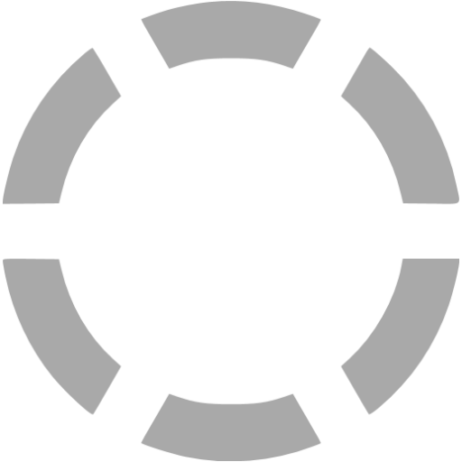 Dark Gray Circle Dashed 6 Icon - Grey Circle Outline Transparant (512x512)