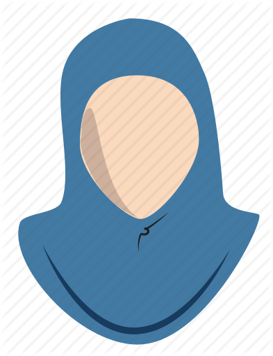 Muslim Woman Icon Png (393x512)