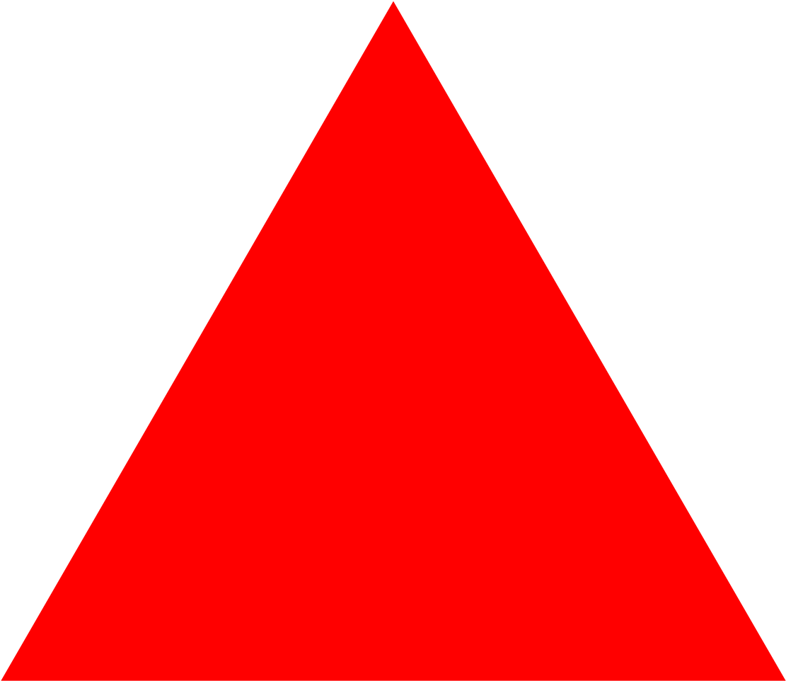 Right Triangle Clip Art - Red Arrow Up (1152x1024)