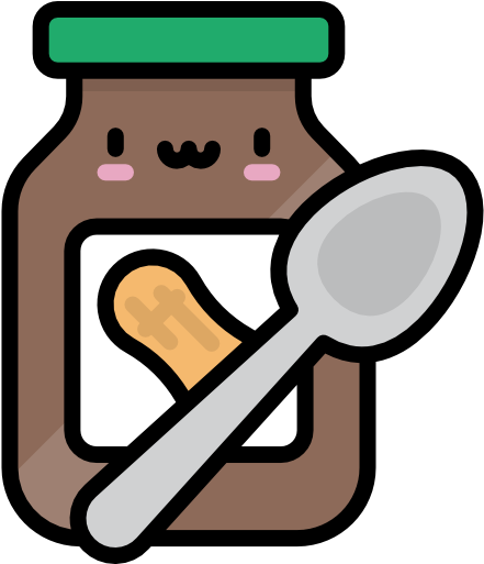 Peanut Butter Free Icon - Cartoon Peanut Butter Jar (512x512)