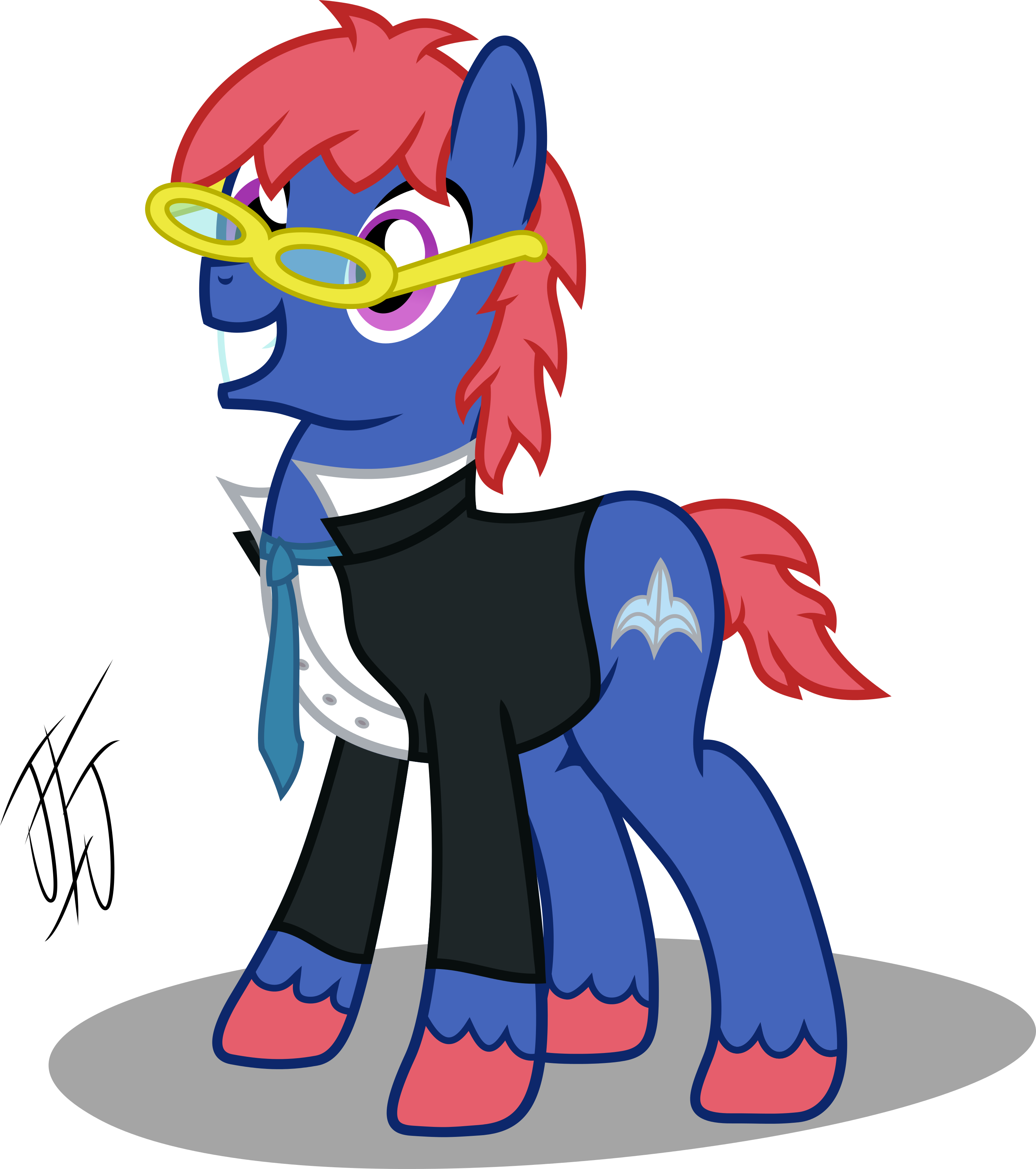 Pony For Friend Fancy Pants By Mlp-scribbles - Cartoon (3000x3386)