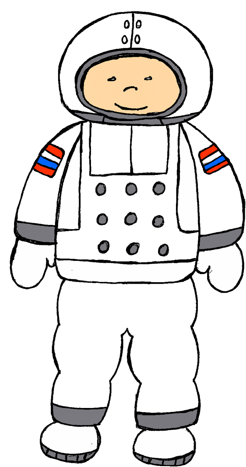Astronaut - Clip Art (858x1600)