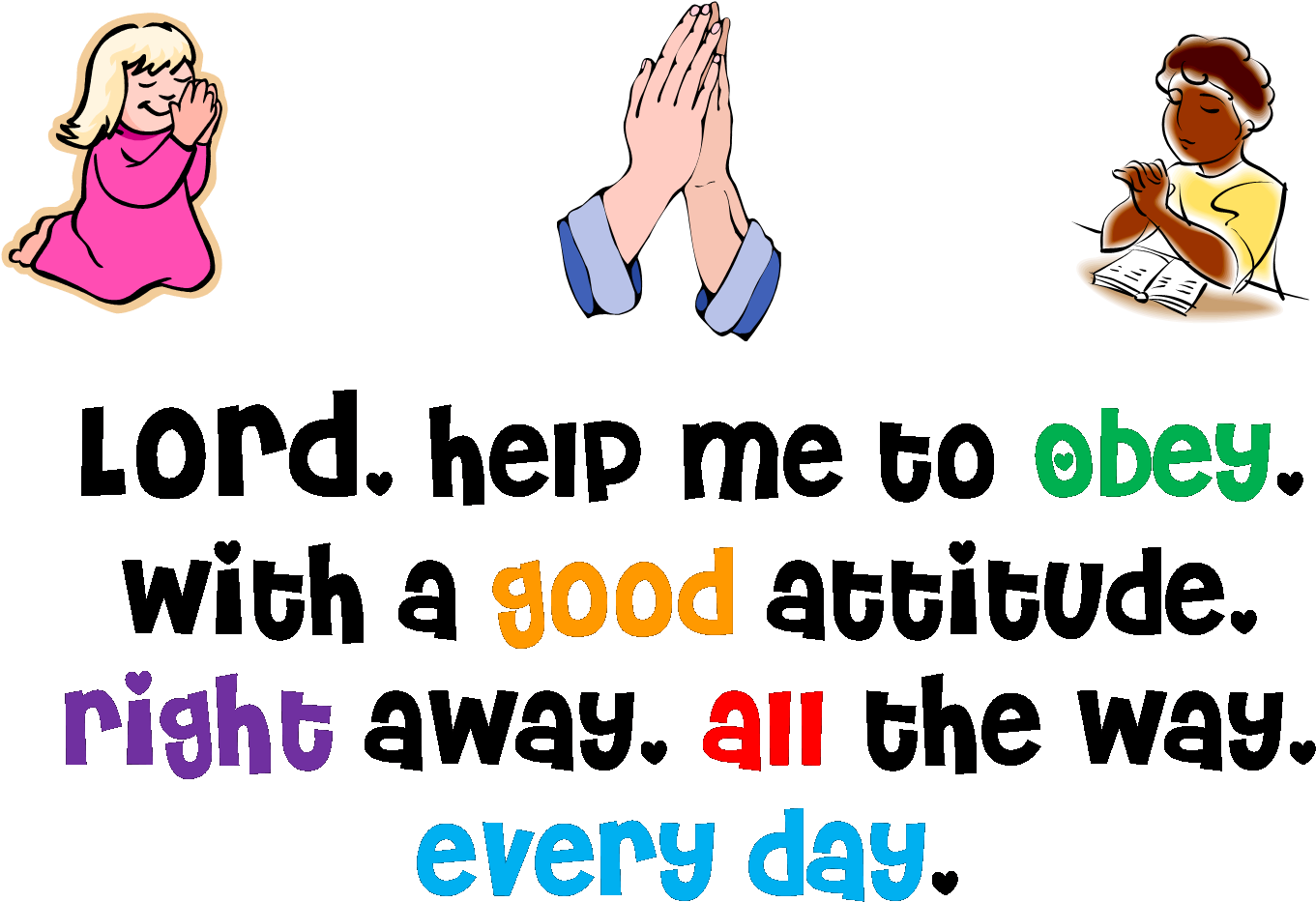 From Tots To Teens ~ His Love - Obedience Clipart (1477x980)