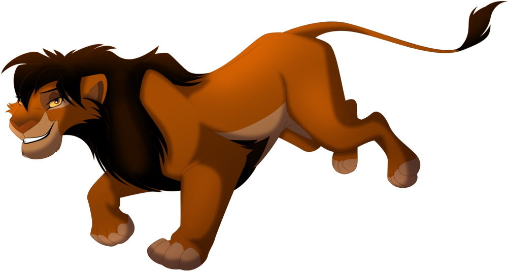 Running Maned-lioness By Albinoraven666fanart - Masai Lion (1024x545)