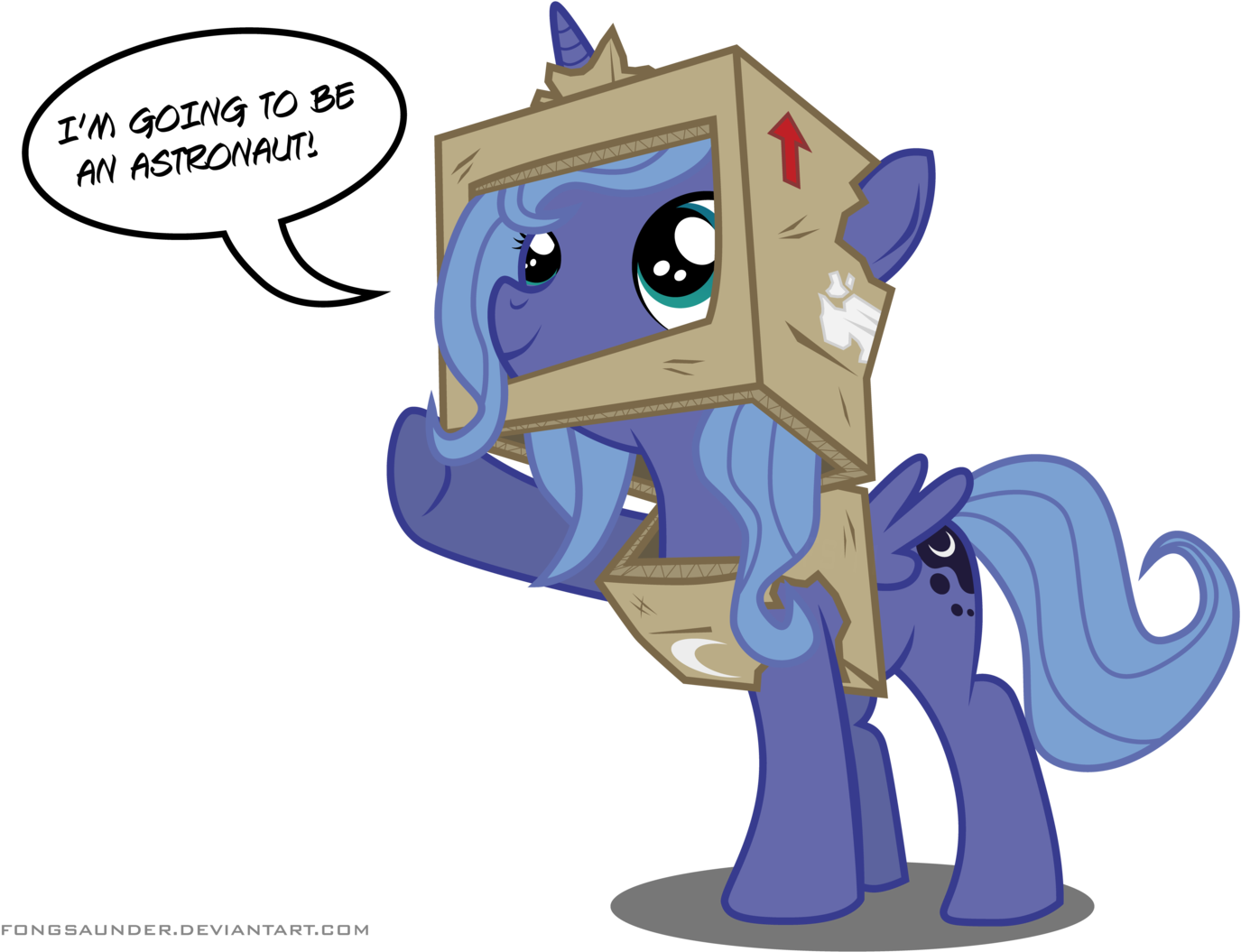Fanmade Young Luna Astronaut - Not Safe For Woona (1600x1236)