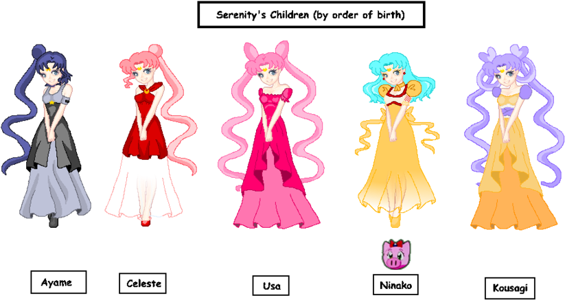 Serenity Clipart Child - Sailor Moon Child (900x450)