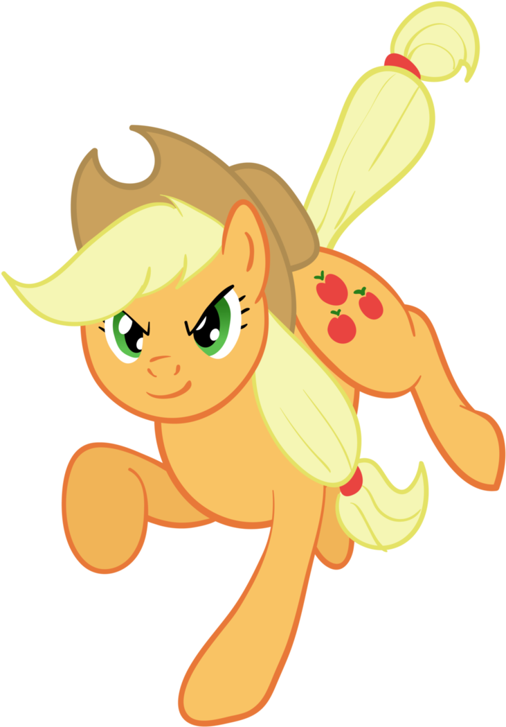 Running Applejack By Ahumeniy - Applejack (750x1064)