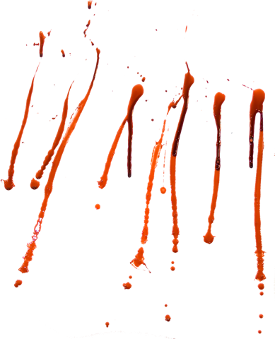 Blood-046 - Hand Cut Pic Png (389x480)