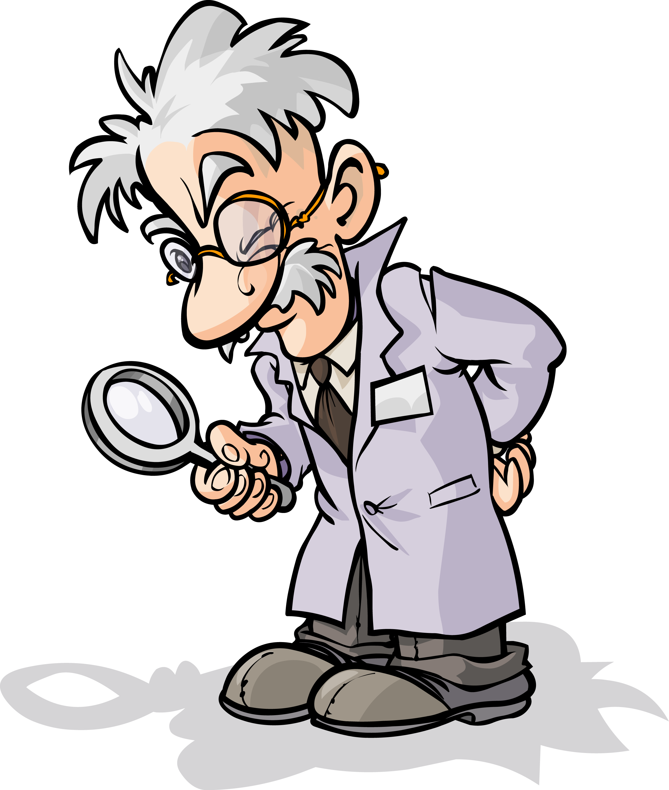 Magnifying Glass Scientist Cartoon Clip Art - Cientifico Con Lupa (2640x3114)