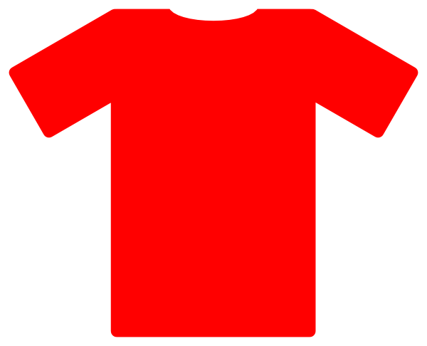 T-shirt Jersey Football Clip Art - Red Shirt Clipart (600x486)