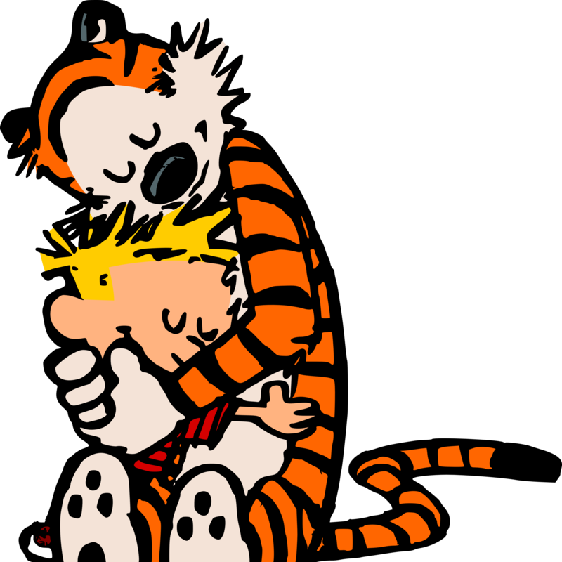 Hug A Therapist - Calvin And Hobbes (800x800)