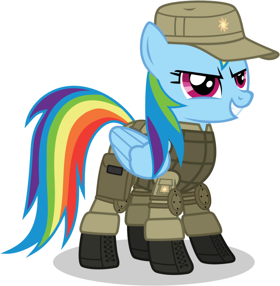 Cuddle - Rainbow Dash With Armor (1024x1024)