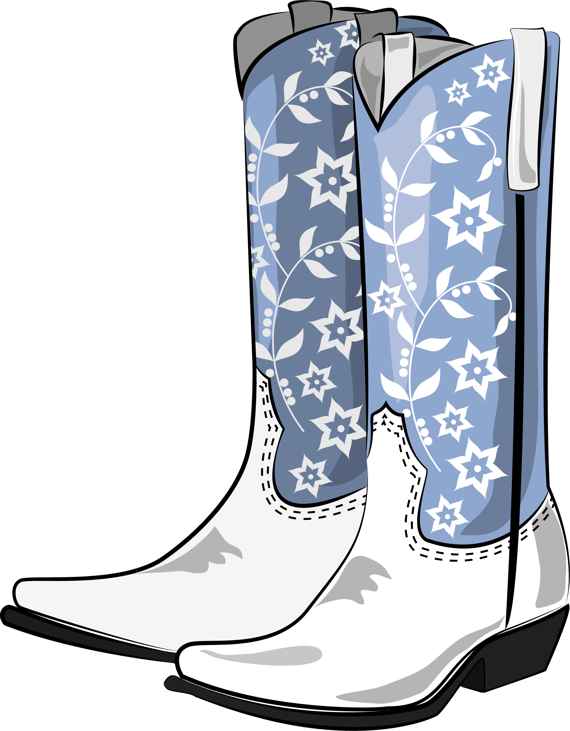Cowboy Boot Clip Art - Cowboy Boot (1862x2387)