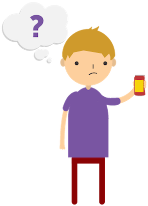 Activity Labelling On Food Could This Be The Answer - Cartoon (315x439)