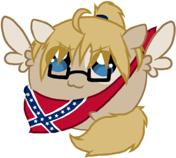 Dixie Chubby By Askconfederatepony - Cartoon (372x327)