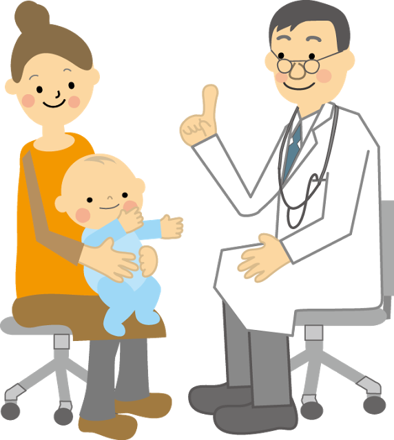 Doctors Take Care Of Baby - Imagenes De Doctor Trabajando Animado (572x640)