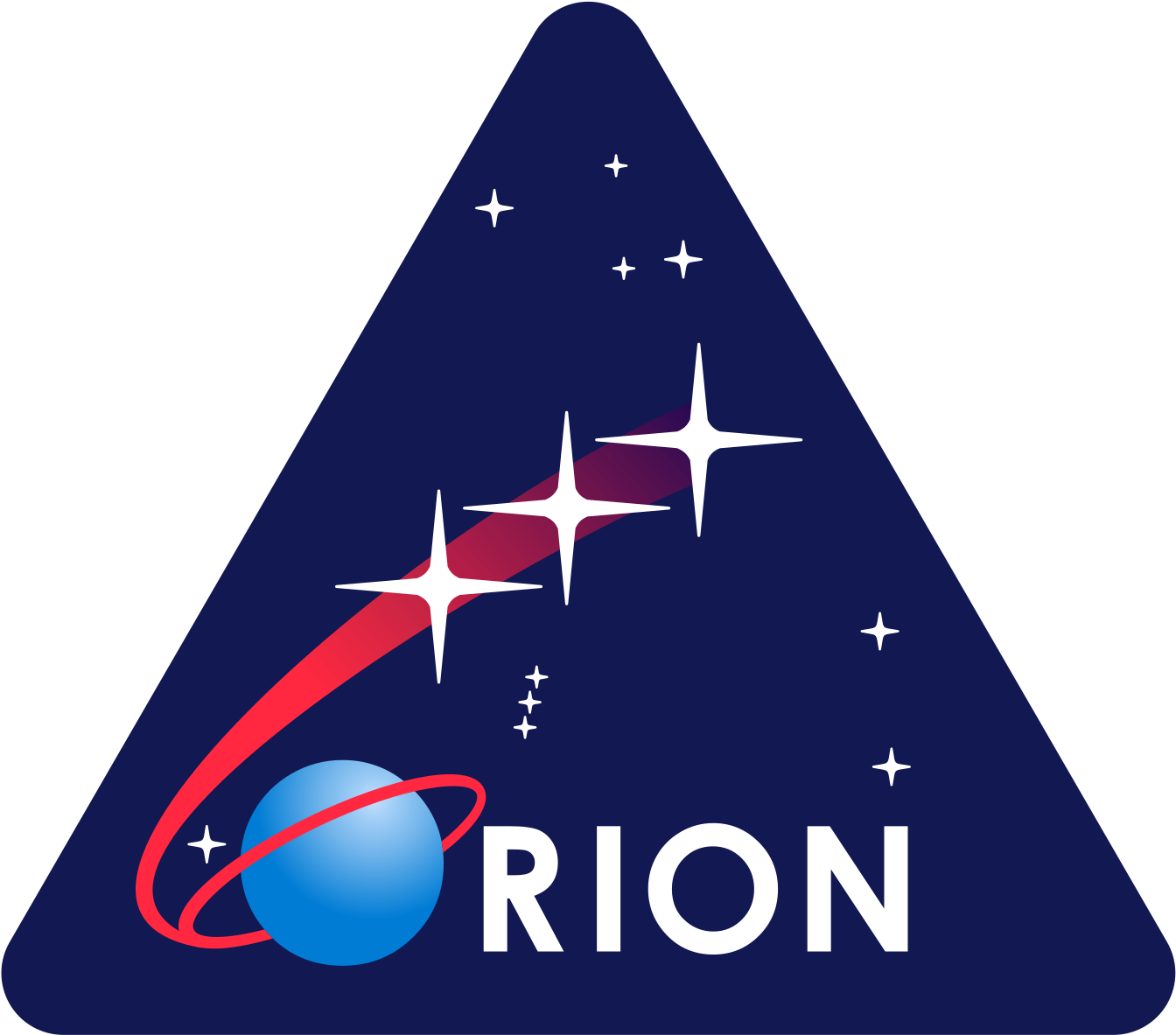 Orion Triangle Patch - Nasa Orion Logo (1360x1200)