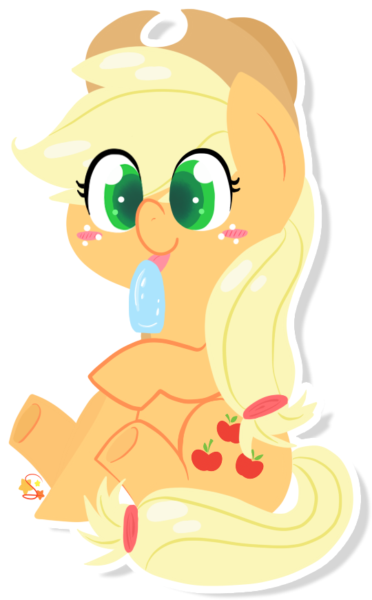 Sketchystars, Cute, Jackabetes, Popsicle, Safe, Sea - Cartoon (564x896)