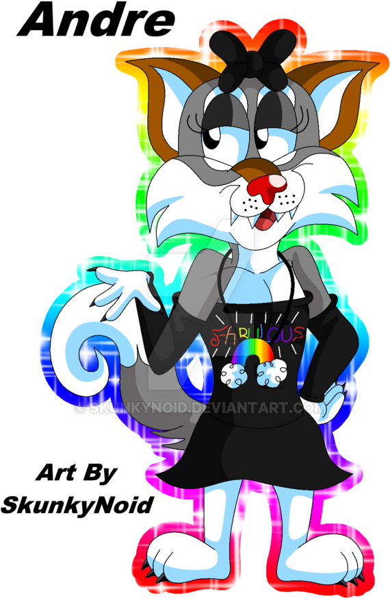 Andre The Fabulous Wolf By Skunkynoid - Cartoon (600x912)