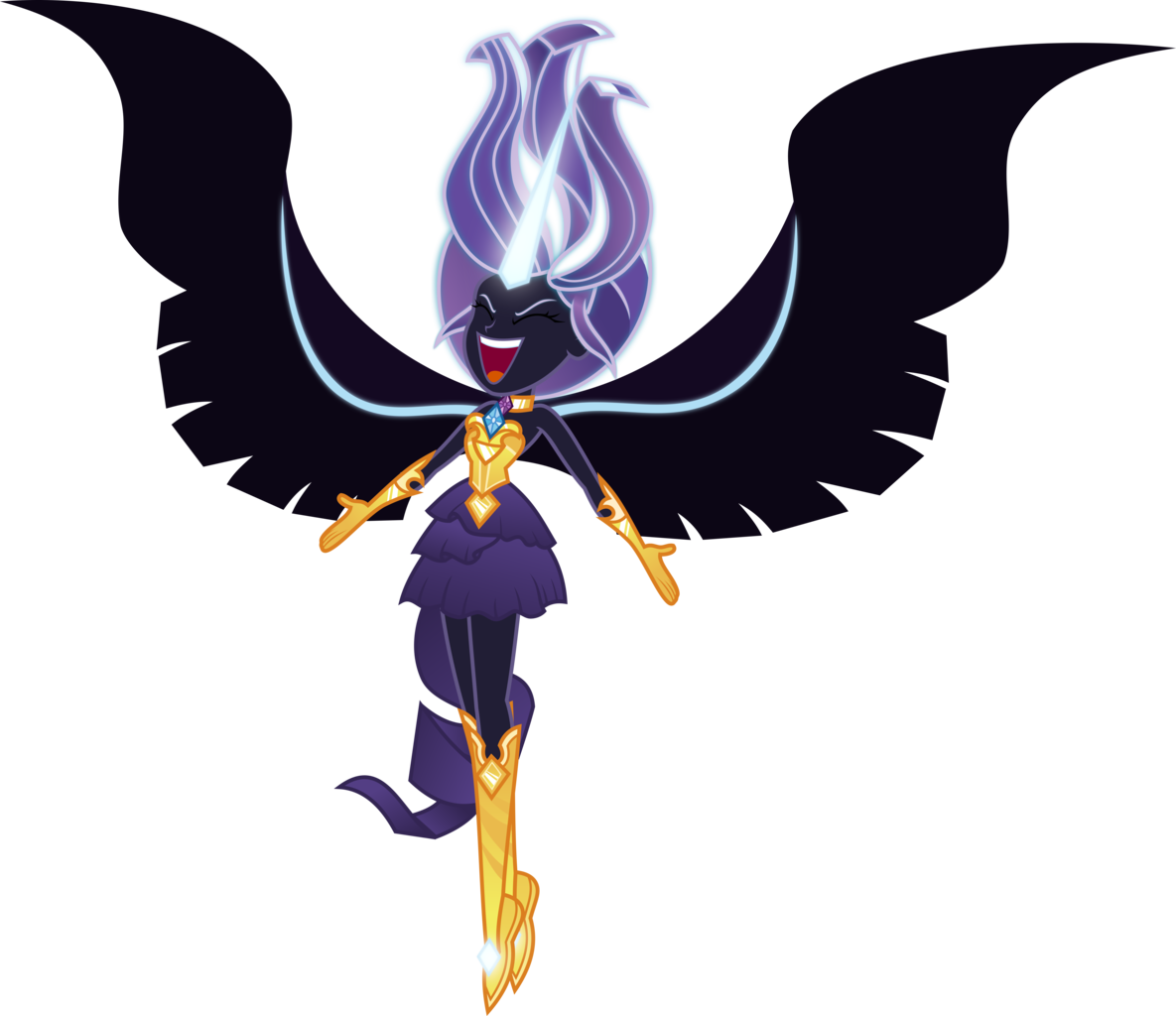 Absurd Res, Alternate Universe, Artist - My Little Pony Equestria Girls Midnight Rarity (1185x1024)