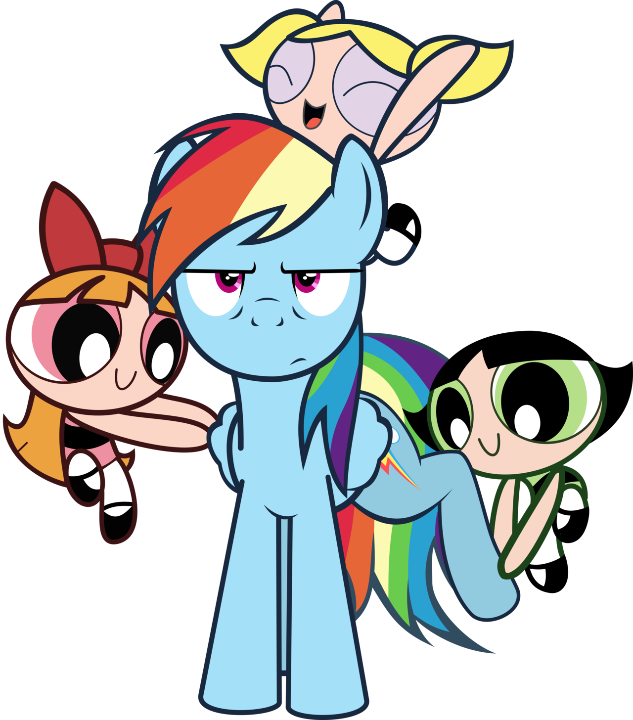 My Little Pony Clipart Buttercup - Powerpuff Girls My Little Pony (1280x1456)
