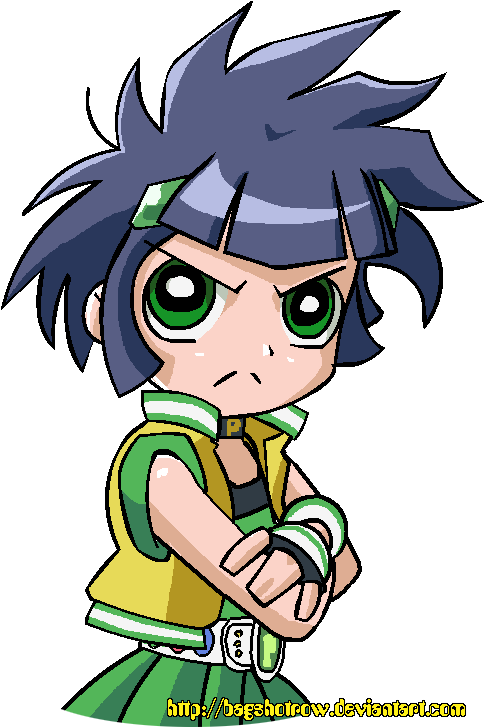 Ppgz Buttercup By Bagshotrow - Powerpuff Girls Z Buttercup Vector (486x746)