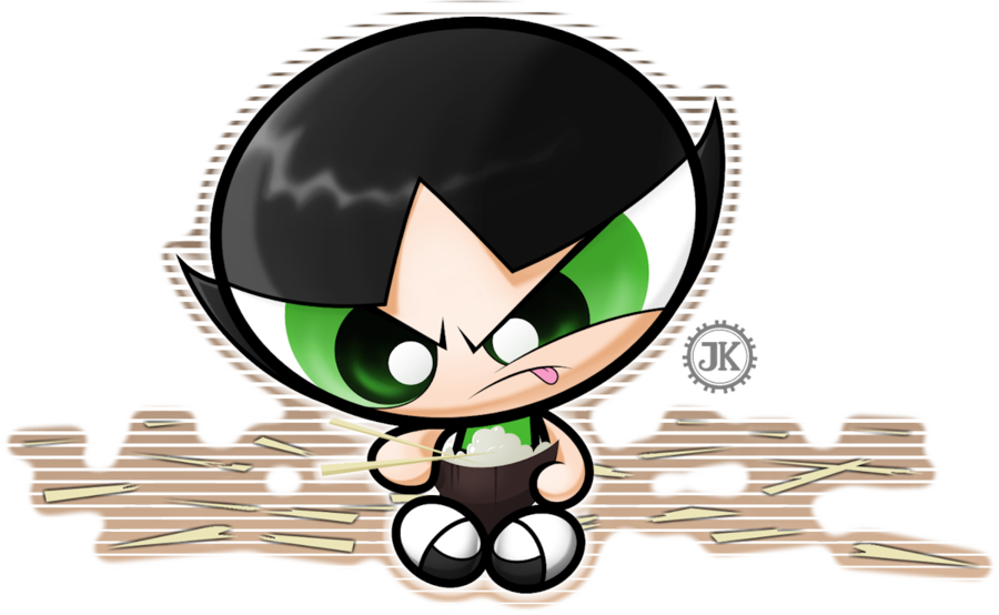 Prize - Powerpuff Girls Holding Chopsticks (900x554)