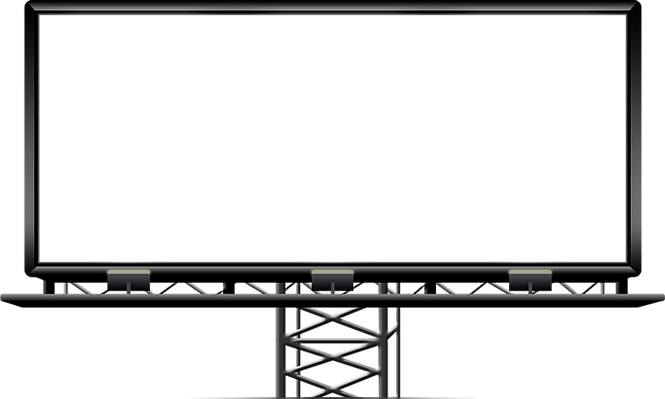 Outdoor Billboard Png Transparent Image - Billboard Png (665x399)