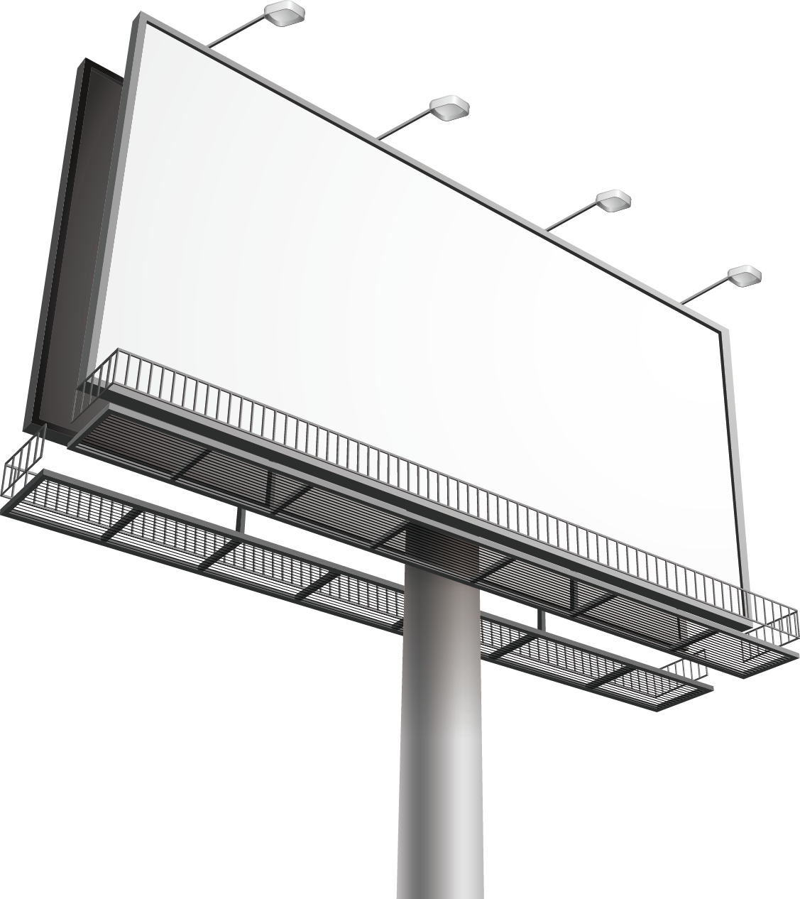 Billboard Out Of Home Advertising Clip Art - Billboard Png (1127x1266)