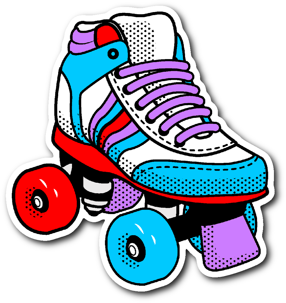 Now Available In Our Store - Clip Art 80's Roller Skates.
