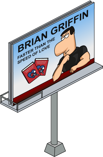 Human Brian Billboard - Faster Than The Speed Of Love Brian (401x649)