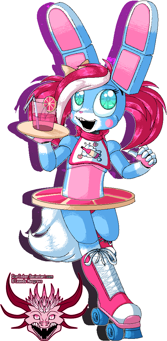 Skater Bunny - Cartoon (576x1133)