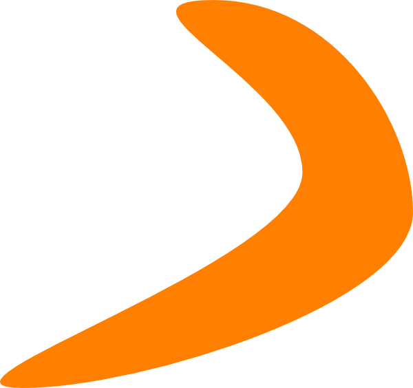 Boomerang Clipart Orange Boomerang - Boomerang Vector Png (600x564)