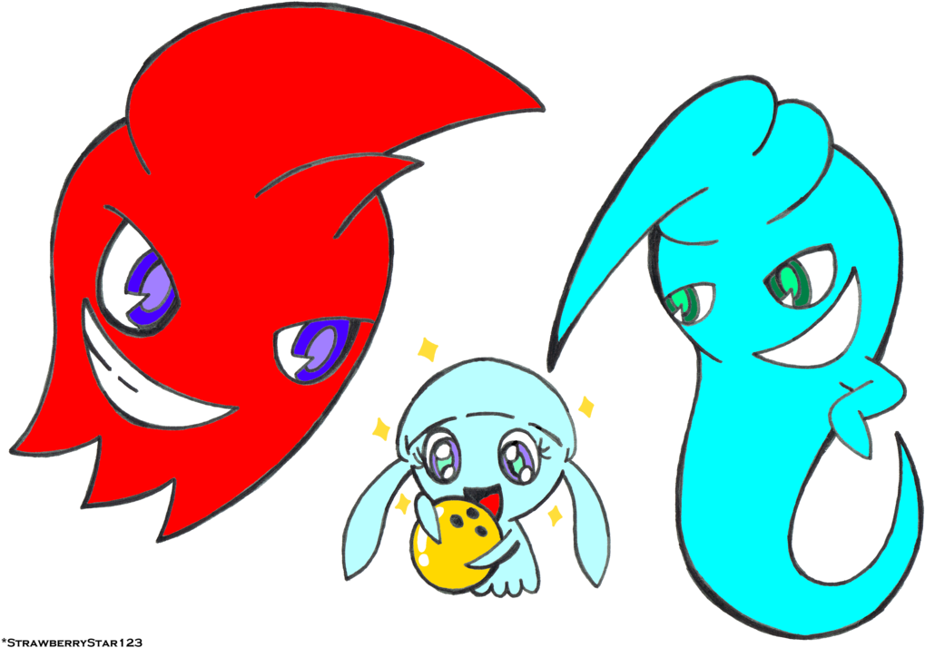 More Like Pacman And The 3 Ghosts Pokemon Trozei Style - Clip Art (1024x723)