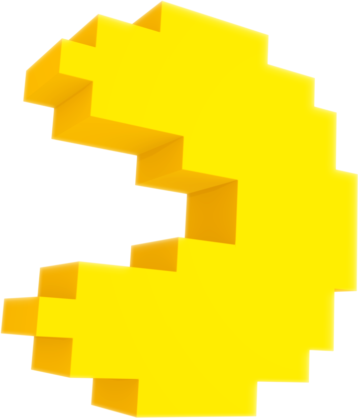 Pac Man Nibroc Rock Pixel - Pacman Render (894x894)