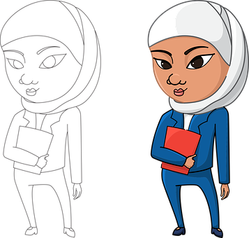 Arabian Arab Girl Female Ethnic Arabic Mus - Mujeres Arabes Png (357x340)