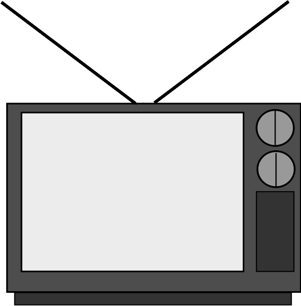 Television Png Images 590 X - Old Tv Clip Art (885x900)