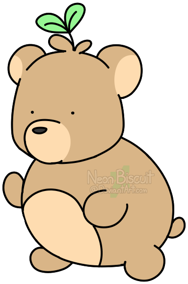 Bear Adopt By Neon-biscuit - Drawing (451x591)