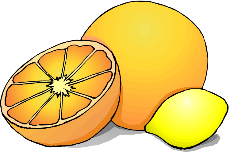 How Much Vitamin C Is In Your Fruit Juice - Citrus Fruits Clip Art (750x495)