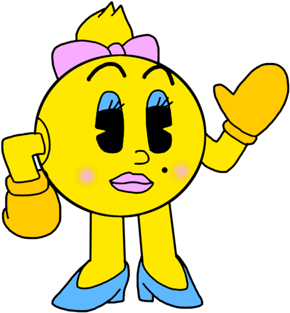 Pac-man On Her Funko Pop Design By Marcospower1996 - Ms. Pac-man (894x894)