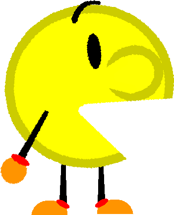 Pac-man In Bfdi By Doodleboardvgcp - Bfdi Pacman (351x433)