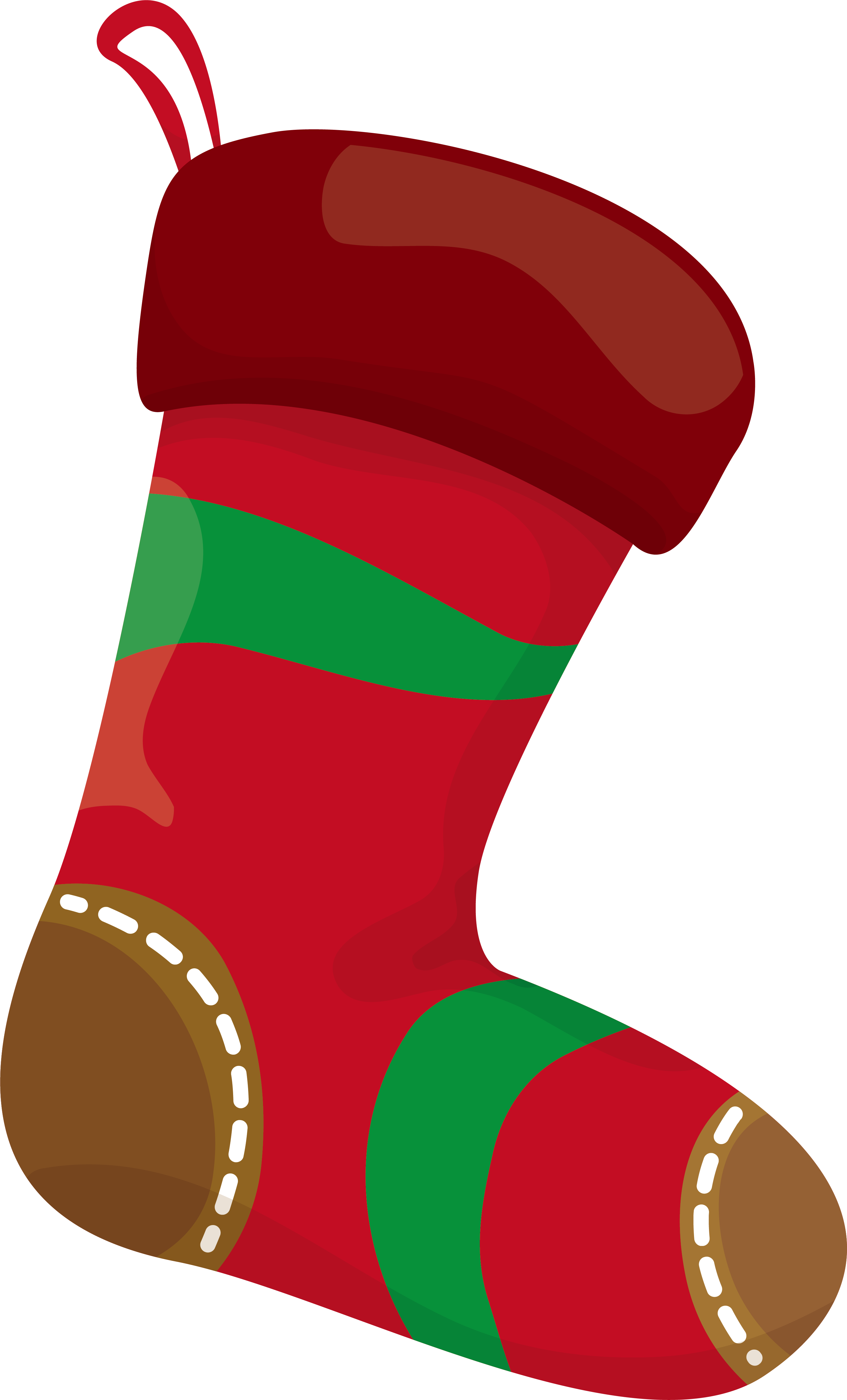 Christmas Stocking Sock Clip Art - Christmas Stocking Sock Clip Art (3001x4962)