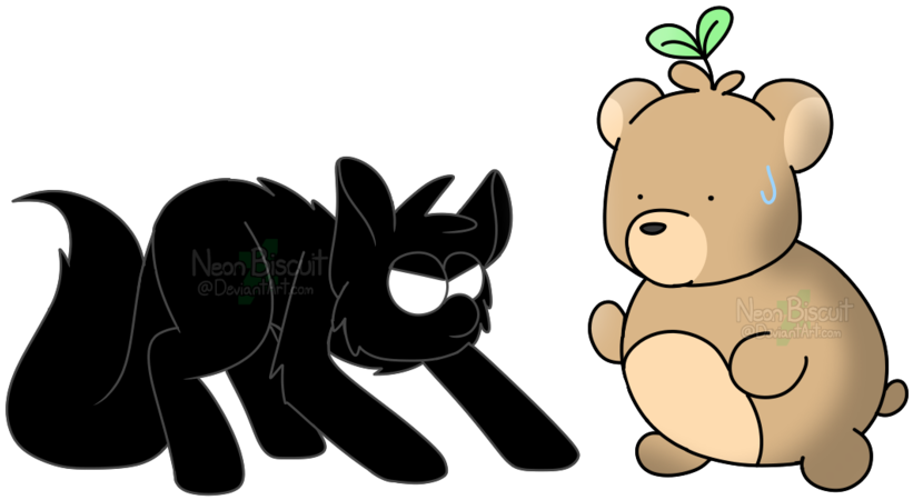 Dont Hurt Me Pls By Neon-biscuit - Cartoon (900x556)