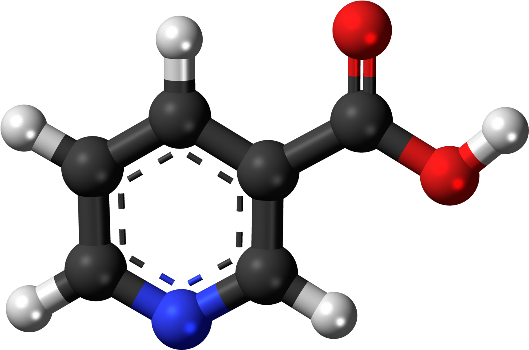 Niacin 3d Balls - 1 2 Dihydro 1 2 Azaborine (1920x1309)